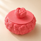 Bow Bangle Box with Rose Lid — hero shot