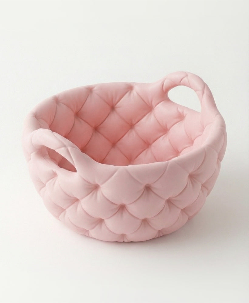 Sculpted Tufted Decor Bowl