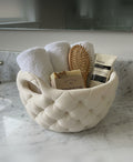 Sculpted Tufted Decor Bowl