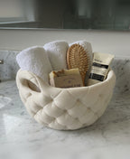 Sculpted Tufted Decor Bowl