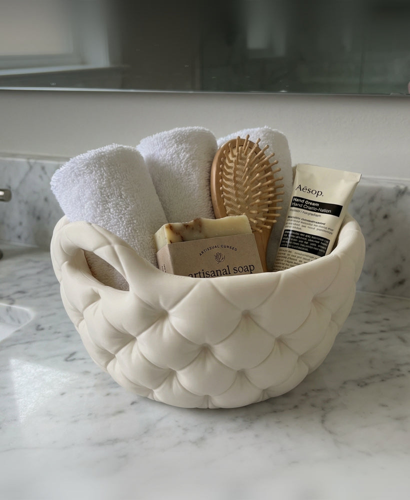 Sculpted Tufted Decor Bowl