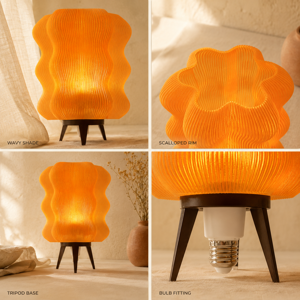 Wavy Lamp detail grid
